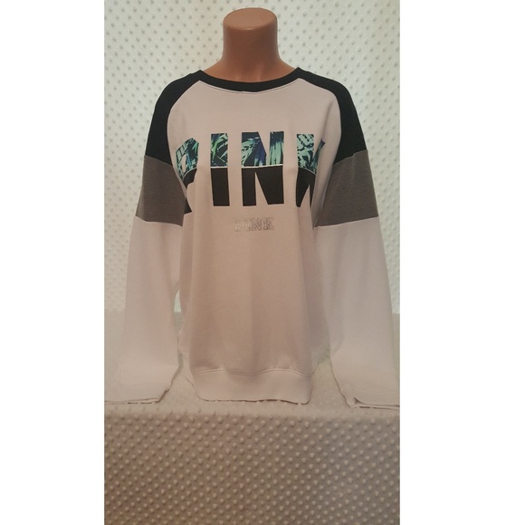 PINK Victoria's Secret Tops - Victoria's Secret PINK Tropical Sweatshirt PINK Victoria's Secret Tops - Victoria's Secret PINK Tropical Sweatshirt